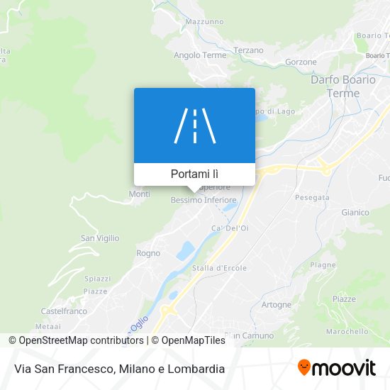Mappa Via San Francesco