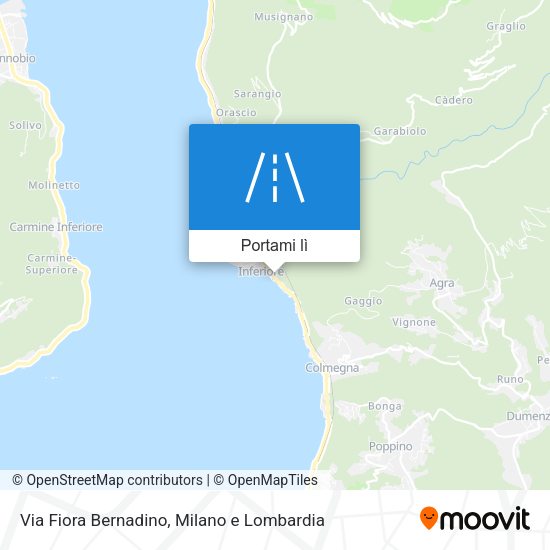 Mappa Via Fiora Bernadino