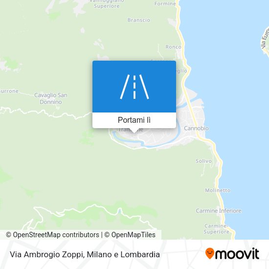 Mappa Via Ambrogio Zoppi