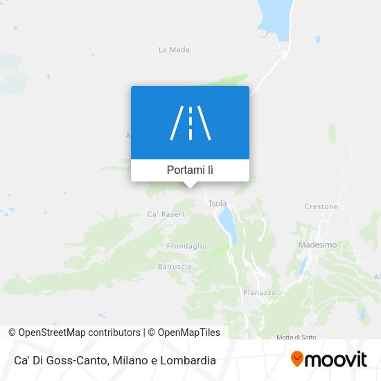 Mappa Ca' Di Goss-Canto