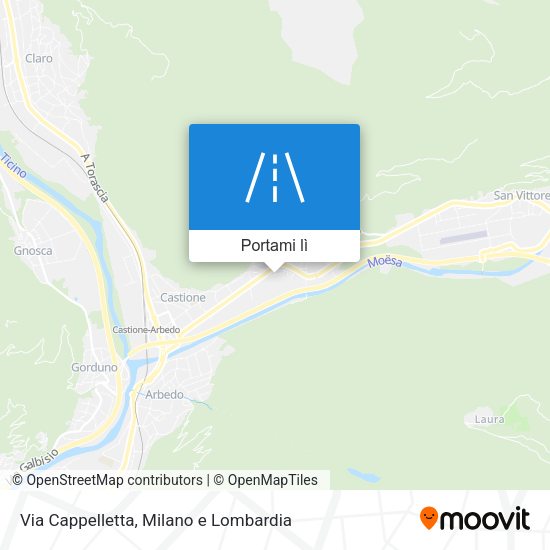 Mappa Via Cappelletta