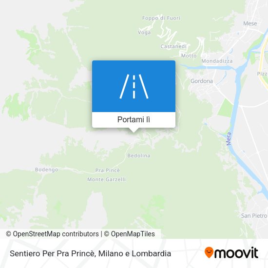 Mappa Sentiero Per Pra Princè