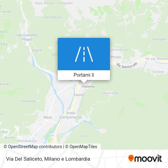 Mappa Via Del Saliceto