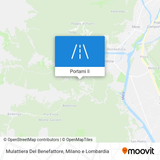 Mappa Mulattiera Del Benefattore