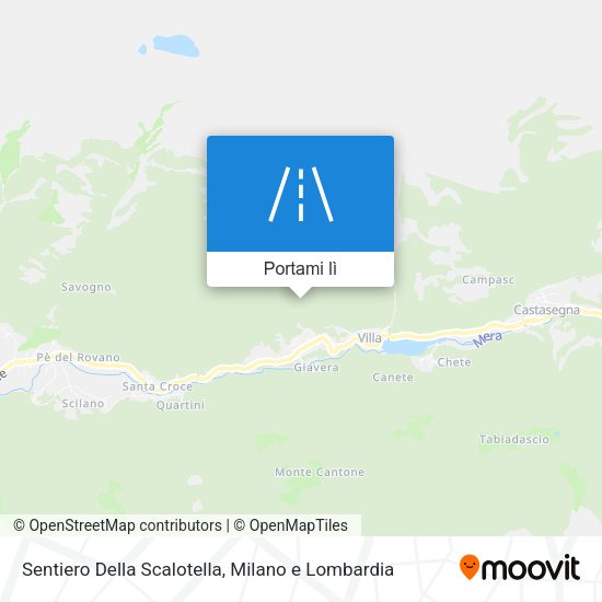 Mappa Sentiero Della Scalotella