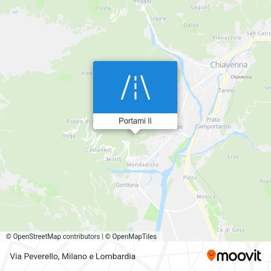 Mappa Via Peverello