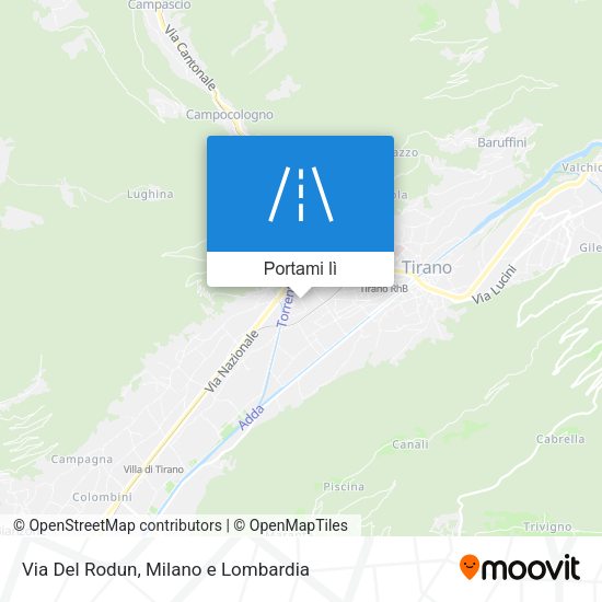 Mappa Via Del Rodun