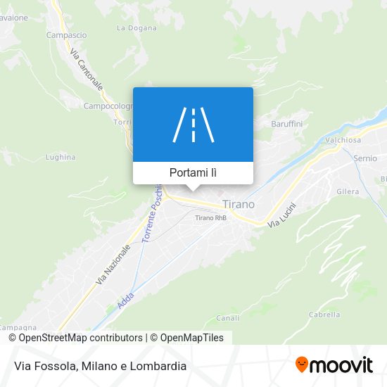 Mappa Via Fossola