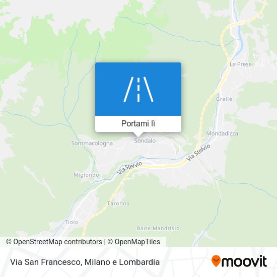 Mappa Via San Francesco