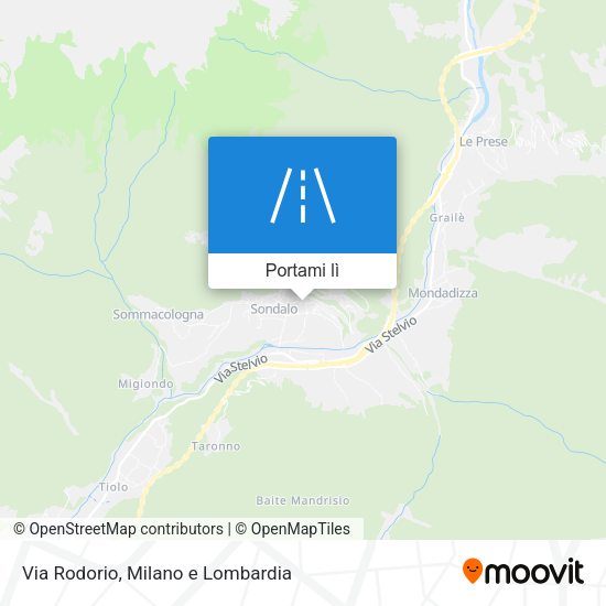 Mappa Via Rodorio