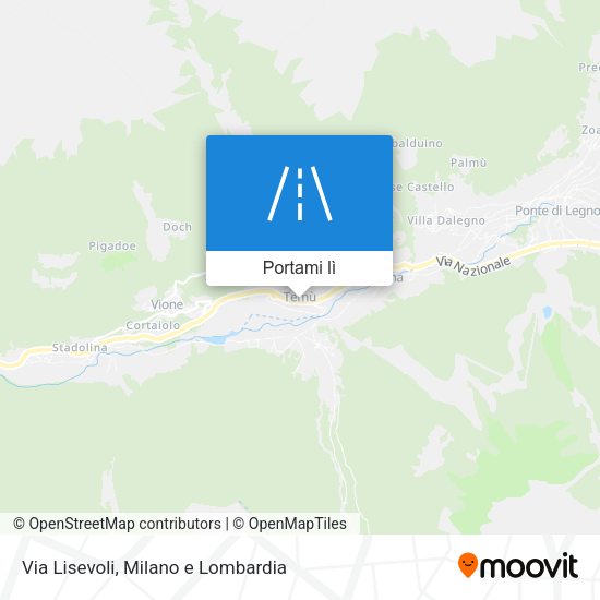 Mappa Via Lisevoli