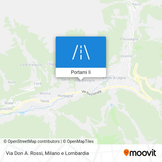 Mappa Via Don A. Rossi
