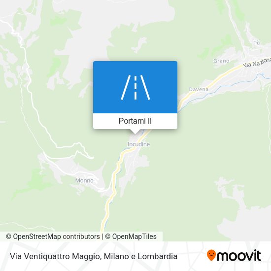Mappa Via Ventiquattro Maggio