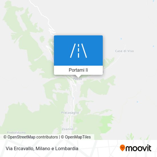 Mappa Via Ercavallo