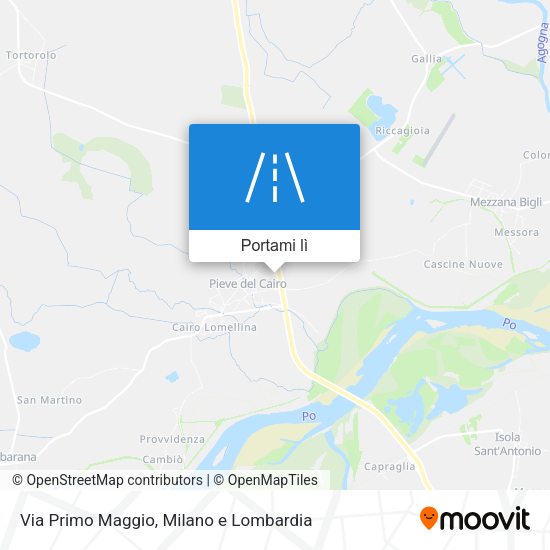 Mappa Via Primo Maggio