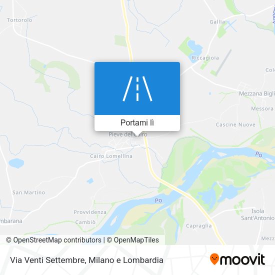 Mappa Via Venti Settembre