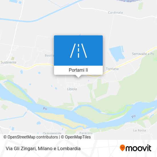 Mappa Via Gli Zingari