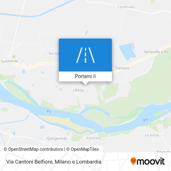 Mappa Via Cantoni Belfiore