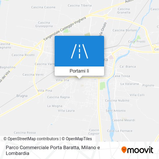 Mappa Parco Commerciale Porta Baratta
