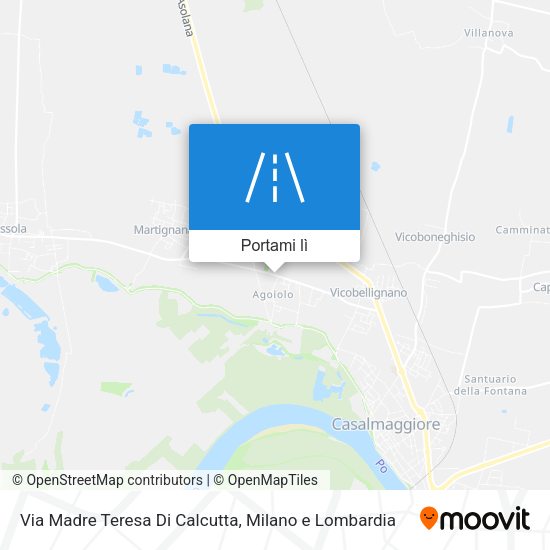 Mappa Via Madre Teresa Di Calcutta