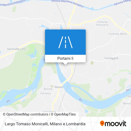 Mappa Largo Tomaso Monicelli