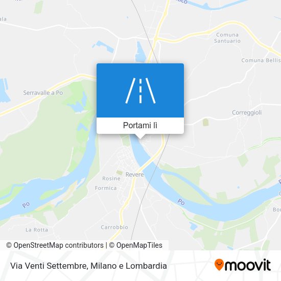 Mappa Via Venti Settembre