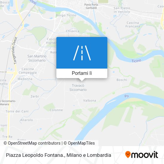 Mappa Piazza Leopoldo Fontana.