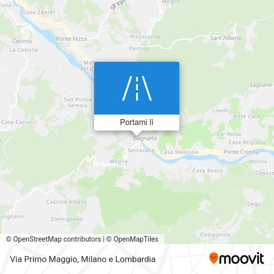 Mappa Via Primo Maggio