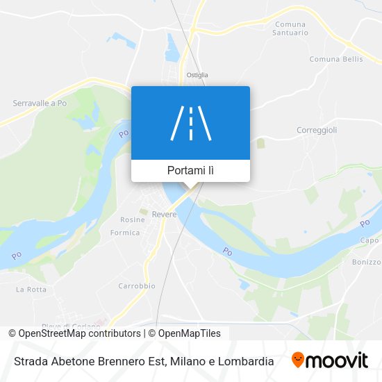 Mappa Strada Abetone Brennero Est