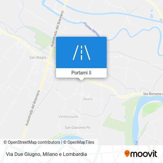 Mappa Via Due Giugno