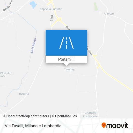 Mappa Via Favalli
