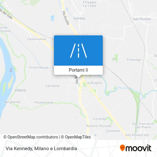 Mappa Via Kennedy