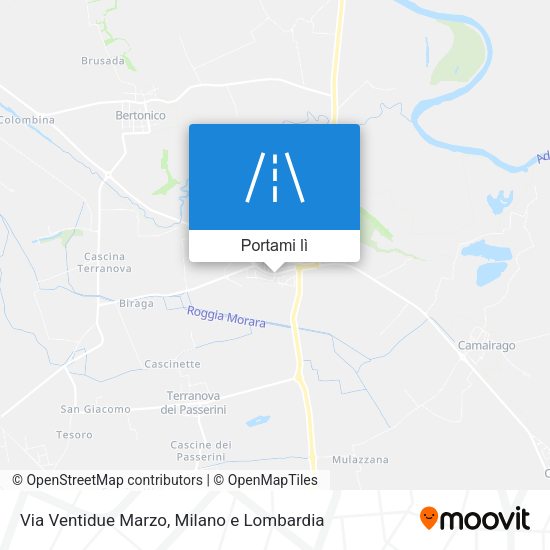 Mappa Via Ventidue Marzo