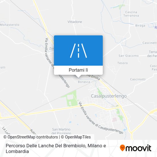 Mappa Percorso Delle Lanche Del Brembiolo