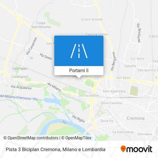 Mappa Pista 3 Biciplan Cremona