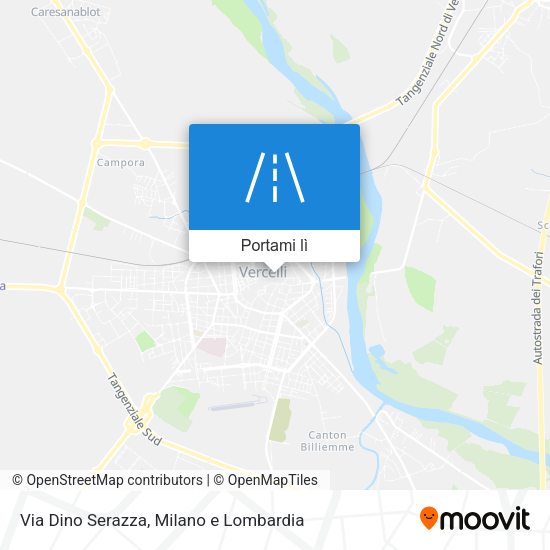 Mappa Via Dino Serazza