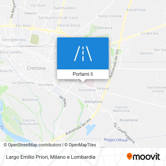 Mappa Largo Emilio Priori