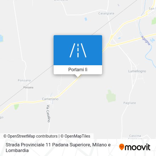 Mappa Strada Provinciale 11 Padana Superiore