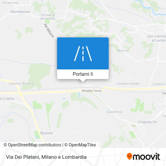 Mappa Via Dei Platani