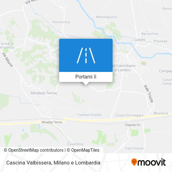 Mappa Cascina Valbissera