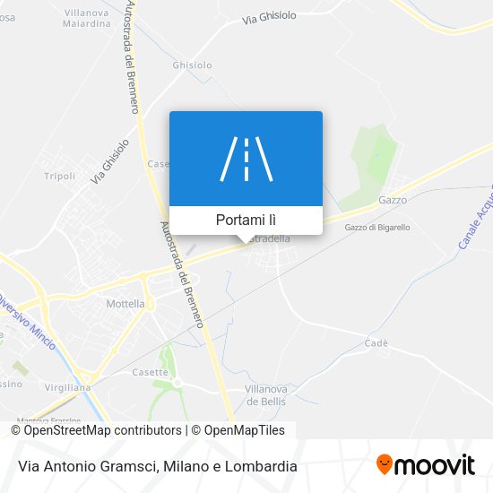 Mappa Via Antonio Gramsci