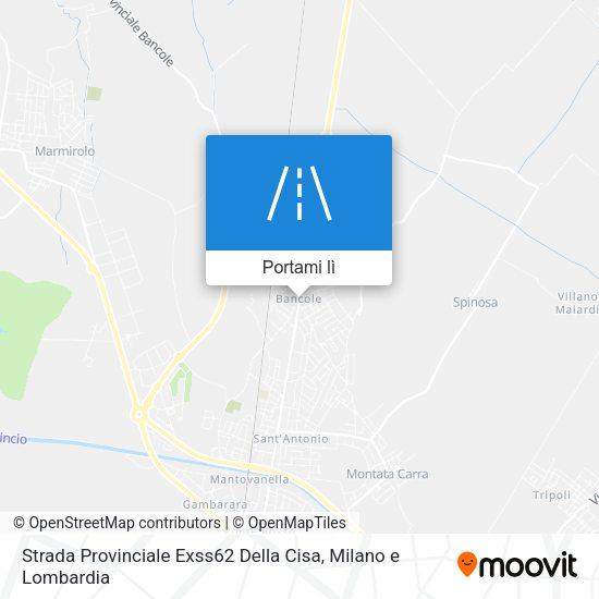 Mappa Strada Provinciale Exss62 Della Cisa
