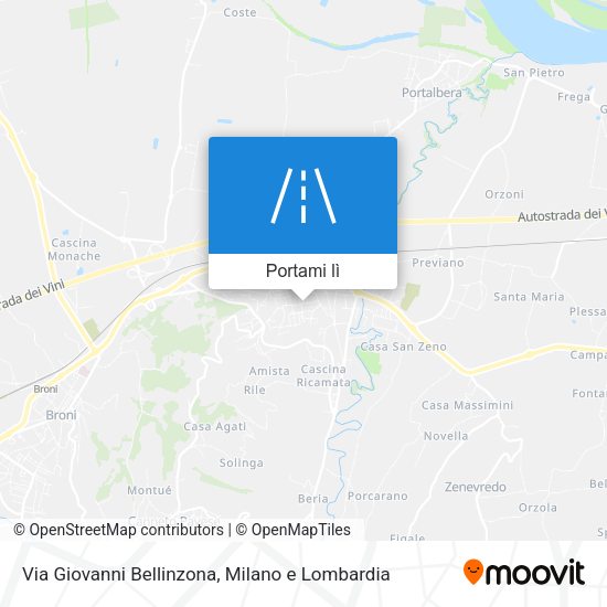 Mappa Via Giovanni Bellinzona