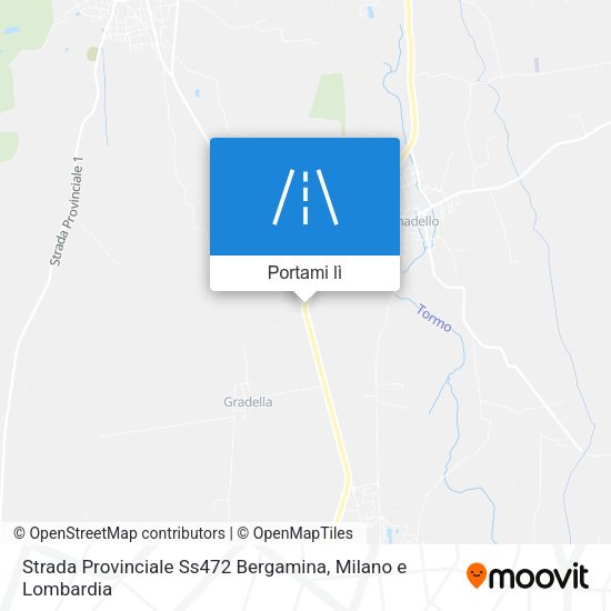 Mappa Strada Provinciale Ss472 Bergamina