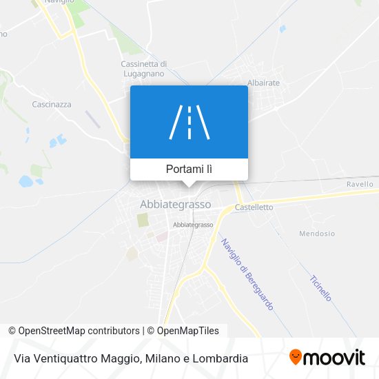 Mappa Via Ventiquattro Maggio