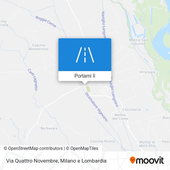 Mappa Via Quattro Novembre
