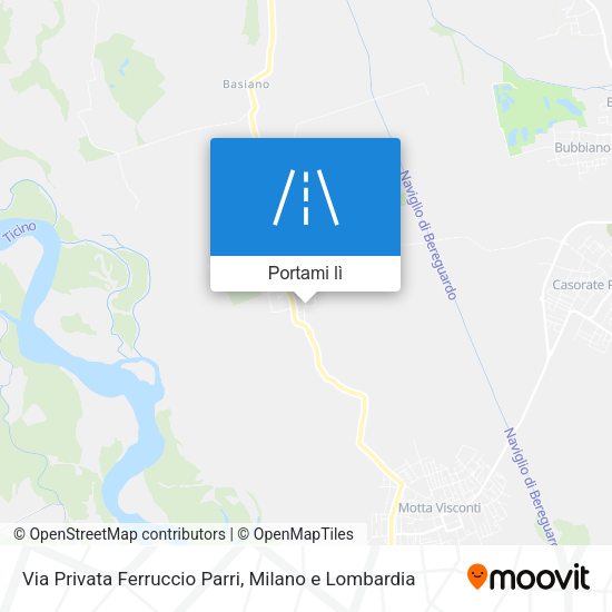 Mappa Via Privata Ferruccio Parri