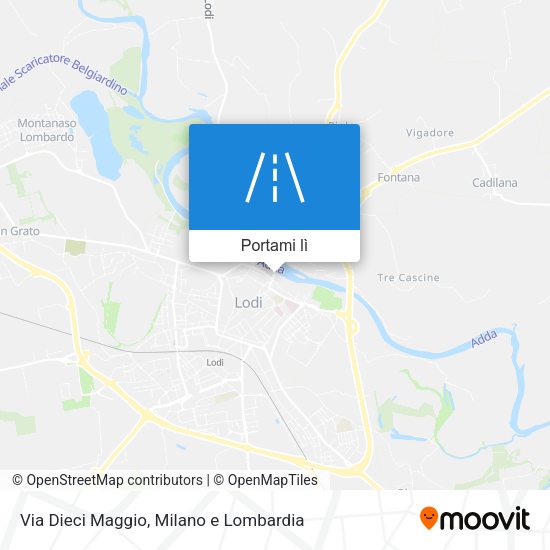 Mappa Via Dieci Maggio