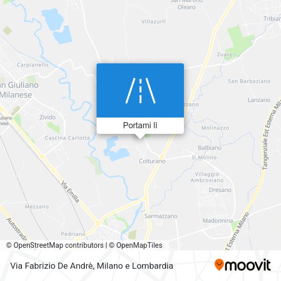 Mappa Via Fabrizio De Andrè