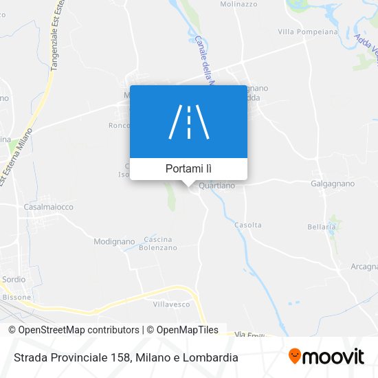 Mappa Strada Provinciale 158